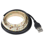 Fita de Luz Epóxi Impermeável USB 2835 SMD LED Luz Quente, CC 5V, Comprimento: 50cm, USB 2835 SMD LED 50cm