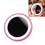 OneFire Espelho de Maquilhagem em Forma de Donut Recarregável Multifuncional com 10 LEDs 1W, Lâmpada de Secretária LED Luz Noturna, DC 5V, 1W Rosa