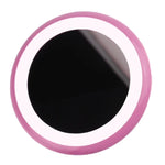 OneFire Espelho de Maquilhagem em Forma de Donut Recarregável Multifuncional com 10 LEDs 1W, Lâmpada de Secretária LED Luz Noturna, DC 5V, 1W Rosa