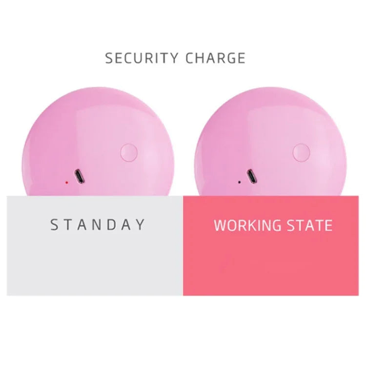 OneFire Espelho de Maquilhagem em Forma de Donut Recarregável Multifuncional com 10 LEDs 1W, Lâmpada de Secretária LED Luz Noturna, DC 5V, 1W Rosa
