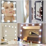 Lâmpada de Secretária com Lâmpada Cosmética Estilo Hollywood 120LM 7000K com Carregamento USB, Comprimento do Cabo: 4,6m, DC 5V