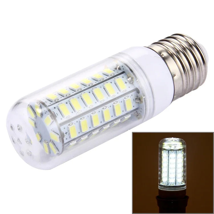 Lâmpada LED 56 LEDs SMD 5730, CA 220V, 5W Luz Branca 220V, 5W Luz Branca Quente 220V