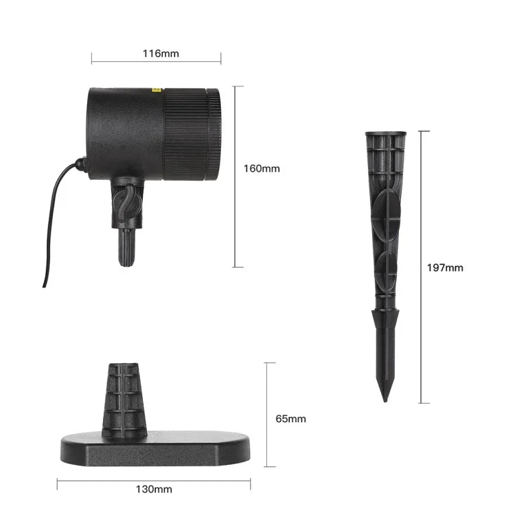 Dynamic Red + Green Laser Mini Outdoor Lamp, CMF-A103
