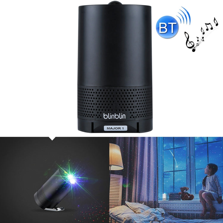 Projetor Laser RGB Portátil Blinblin Major 1 6W com Som Estéreo Bluetooth e Carregamento USB