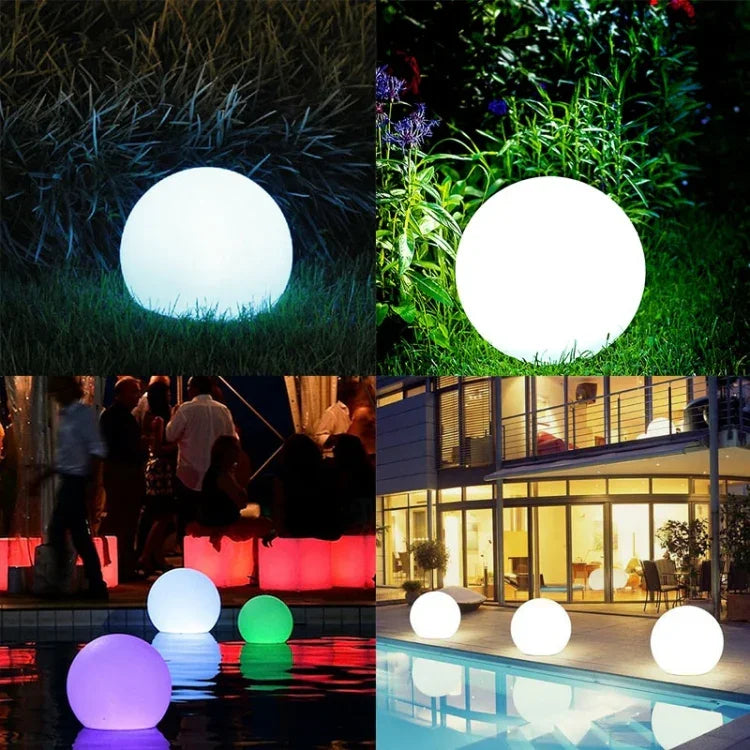 Luz LED Flutuante de Jardim que Muda de Cor com Painel Solar de Silício Monocristalino de 0.8W e Controlo Remoto