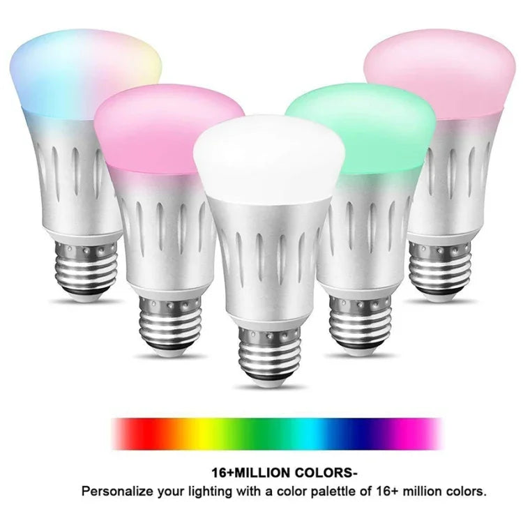 6000K+RGB 600LM compatível com Alexa e Google Home, AC 175-255V