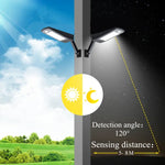 Luz de Economia de Energia com Ajuste de Ângulo, 48 LEDs SMD 2835 900 LM com Painel Solar 5V 3,2W, 6,8W 48 LEDs