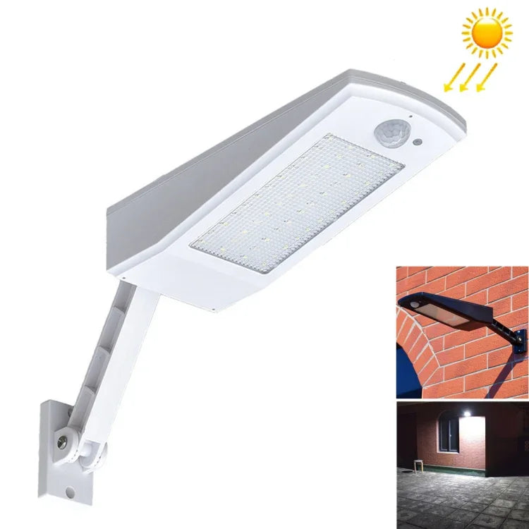 Luz de Economia de Energia com Ajuste de Ângulo, 48 LEDs SMD 2835 900 LM com Painel Solar 5V 3,2W, 6,8W 48 LEDs