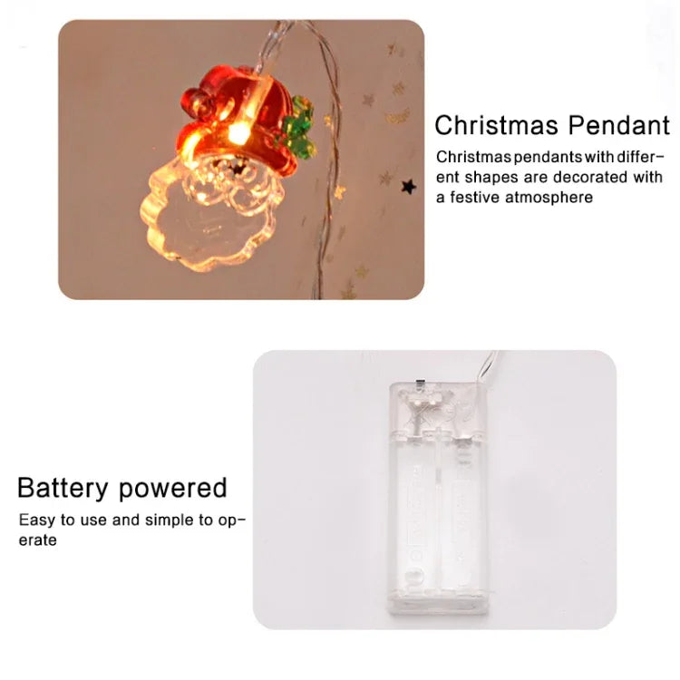 1,5m 10 Luzes Fita de Luz Decorativa LED para Árvore de Natal, Árvore de Natal