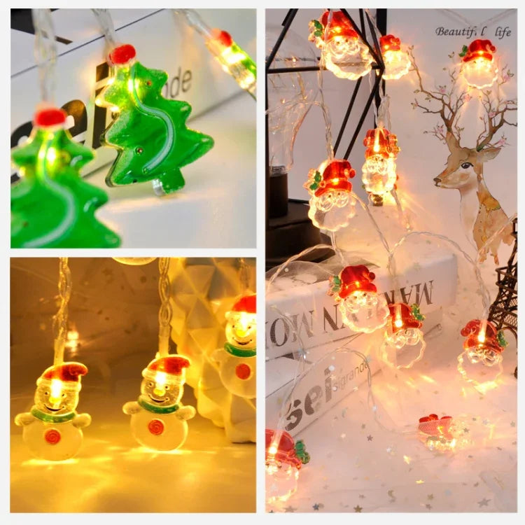1,5m 10 Luzes Fita de Luz Decorativa LED para Árvore de Natal, Árvore de Natal