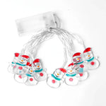 1,5m 10 Luzes Fita de Luz Decorativa LED Boneco de Neve de Natal, Boneco de Neve de Natal