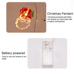 1,5m 10 Luzes Fita de Luz Decorativa LED Boneco de Neve de Natal, Boneco de Neve de Natal