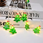 1,5m 10 Luzes Fita de Luz Decorativa LED Boneco de Neve de Natal, Boneco de Neve de Natal