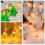 1,5m 10 Luzes Fita de Luz Decorativa LED Boneco de Neve de Natal, Boneco de Neve de Natal