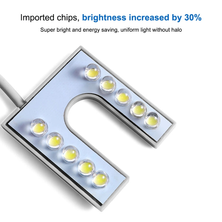 Lâmpada para Máquina de Costura com 10 LEDs em U, Íman, Lâmpada de Trabalho Económica