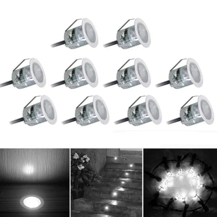 Luz de Convés LED SMD 2835 500-600LM 4000-4500K Lâmpadas Enterradas Luz de Chão Holofote de Parede, Tamanho do Recorte: 30x22mm