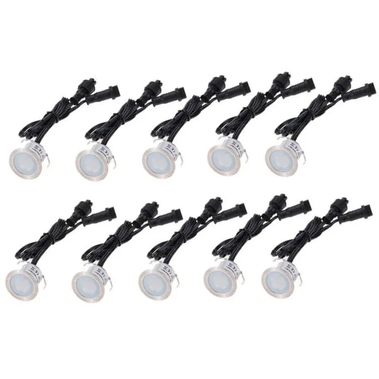 Luz de Convés LED SMD 2835 500-600LM 4000-4500K Lâmpadas Enterradas Luz de Chão Holofote de Parede, Tamanho do Recorte: 30x22mm