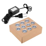 Luz de Convés LED SMD 2835 500-600LM 4000-4500K Lâmpadas Enterradas Luz de Chão Holofote de Parede, Tamanho do Recorte: 30x22mm