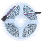 Fita de Luz RGB Impermeável IP44 com 10m e 300 LEDs SMD 5050, Comando à Distância de 24 Teclas, Ficha EU, 10m 300 LEDs IP44