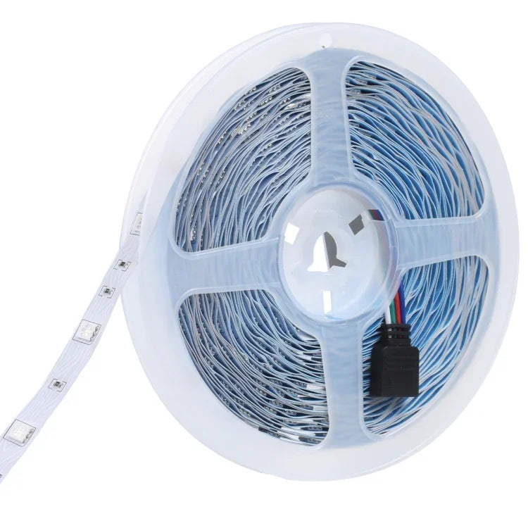 Fita de Luz RGB Impermeável IP44 com 20m e 600 LEDs SMD 5050, Comando Bluetooth + Música de 24 Teclas, Ficha EU, 20m 600 LEDs IP44