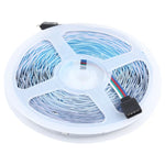 Fita de Luz RGB Impermeável IP44 com 20m e 600 LEDs SMD 5050, Comando Bluetooth + Música de 24 Teclas, Ficha EU, 20m 600 LEDs IP44