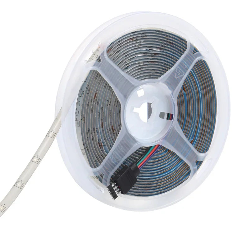 Fita de Luz RGB Impermeável IP65 com 20m e 1200 LEDs SMD 2835, Comando à Distância de 44 Teclas, Ficha EU, 20m 1200 LEDs IP65