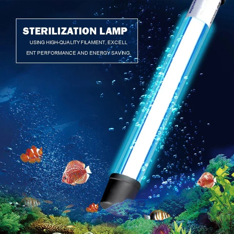 UV-007 Lâmpada Germicida Ultravioleta de 7W para Desinfeção de Aquário, Ficha EU, 7W