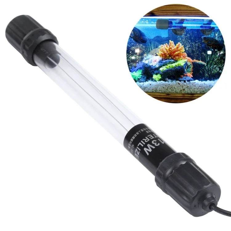 Lâmpada Germicida Ultravioleta UV-013 13W para Desinfeção de Aquário, Ficha UE, 13W