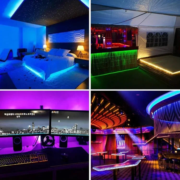 Fita de Luz RGB LED 2030 SMD de 5m em Placa Nú, 12V, 2030 SMD RGB LED 5m em Placa Nú