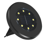 4 Unidades Lâmpada Enterrada Solar à Prova de Água IP65 com 8 LEDs, Jardim, Vila, Gramado, Holofote Decorativo