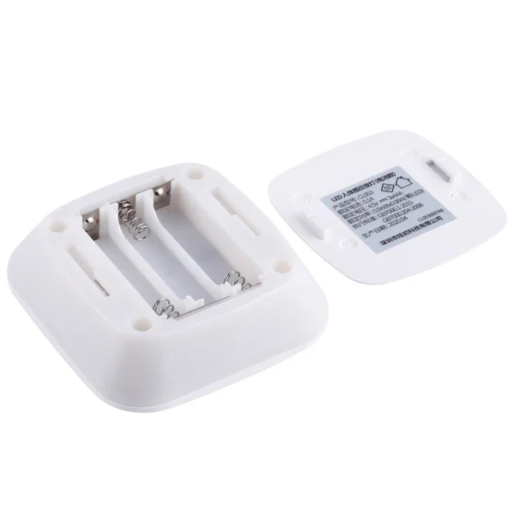 Luz LED quadrada com sensor de corpo humano CL053, estilo: modelos a bateria, estilo: modelos a bateria