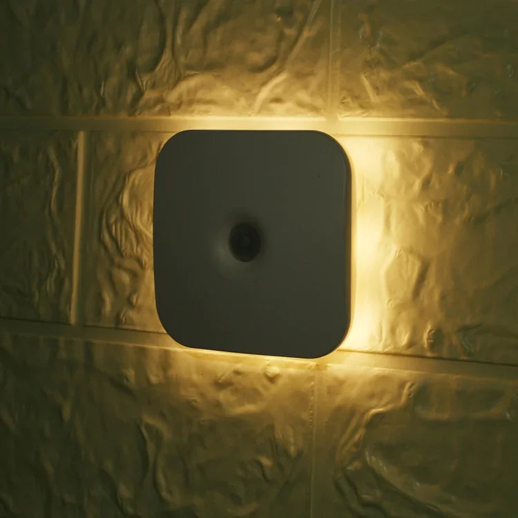 Luz LED quadrada com sensor de corpo humano CL053, estilo: modelos a bateria, estilo: modelos a bateria