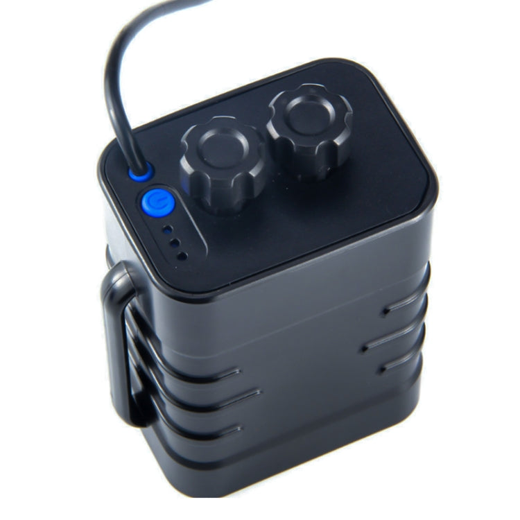 Caixa de Energia Móvel Multifuncional com 6 Seções para Bateria 18650 com Saída de Dupla Voltagem 8,4v Cabeça Redonda & 5v USB, Sem Bateria, 8,4v