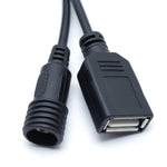 Caixa de Bateria Impermeável IPX7 com 3 Seções 18650/26650 com Saída de Voltagem 12v Cabeça Redonda & 5v USB, Não Inclui Bateria, 12v