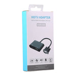 Adaptador Conversor 2 em 1 VGA para HDMI + VGA 15 Pinos HDTV com Áudio