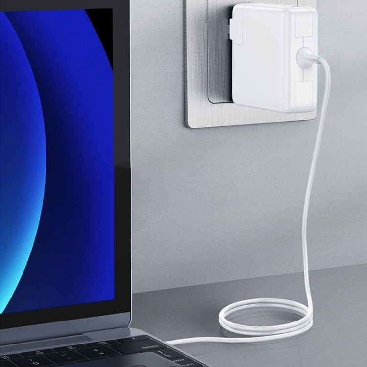 Carregador de Energia MagSafe 1 Estilo L 14.5V 3.1A 45W 5 Pinos para Apple Macbook A1244 / A1237 / A1369 / A1370 / A1374 / A1304, Comprimento: 1.7m, Ficha UE