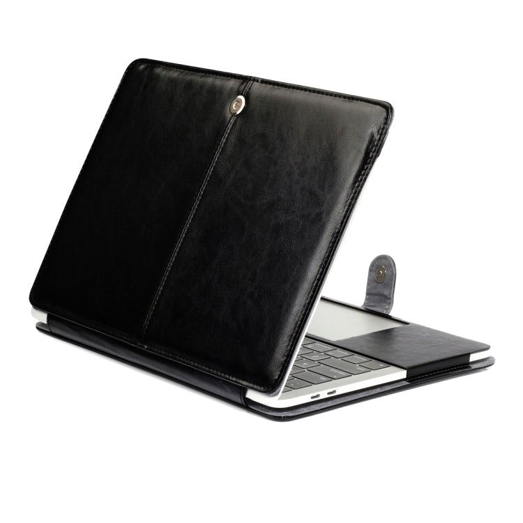 Capa de Couro com Textura Crazy Horse e Flip Horizontal para Laptop Macbook Pro Novo 2016 15.4 polegadas A1707