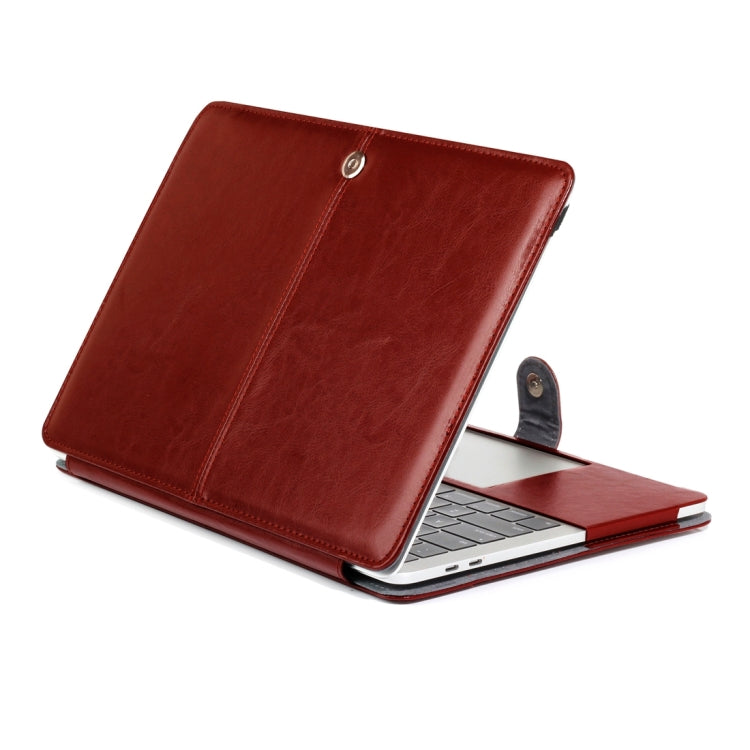 Capa de Couro com Textura Crazy Horse e Flip Horizontal para Laptop Macbook Pro Novo 2016 15.4 polegadas A1707