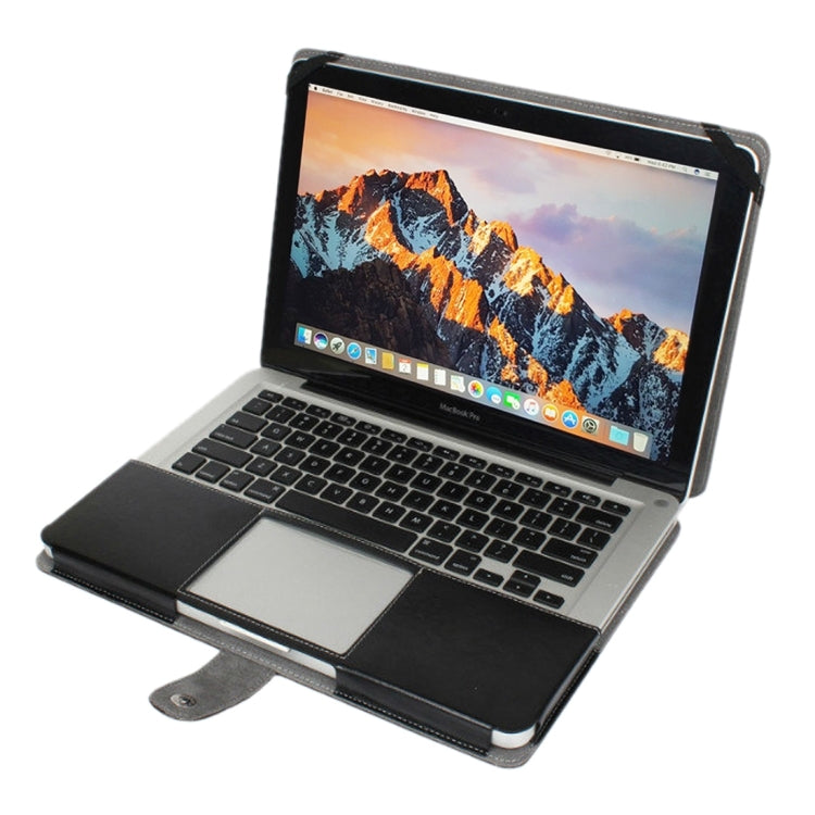 Capa de Couro com Textura Crazy Horse e Flip Horizontal para Laptop Macbook Pro 15.4 polegadas