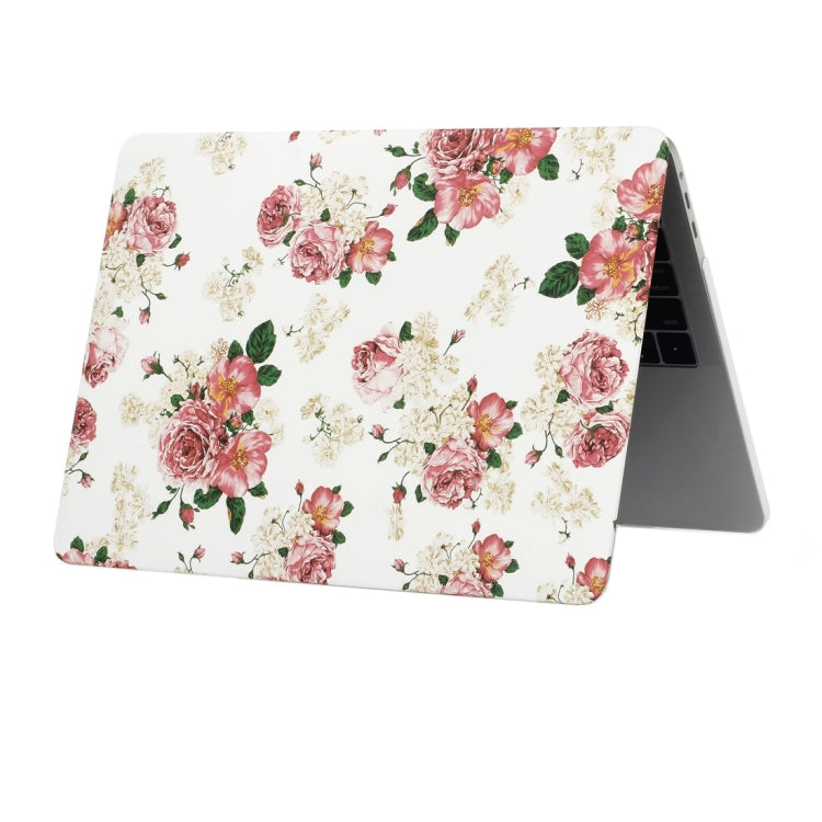 Capa Protetora PC com Decalques de Água Padrão Rosa Chinesa para Laptop Macbook Pro Novo 2016 15.4 polegadas A1707