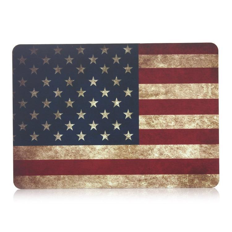 Capa protetora estilo autocolante de água com bandeira americana para MacBook Air 13,3 polegadas A1932 2018 / A2179 (2020), bandeira americana