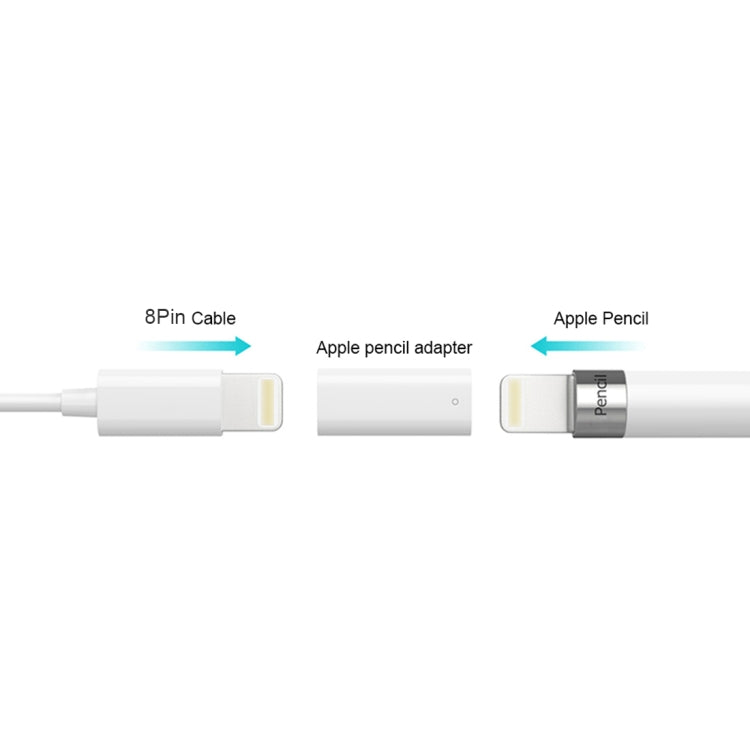 Adaptador de carregamento portátil para Apple Pencil, 8 pinos