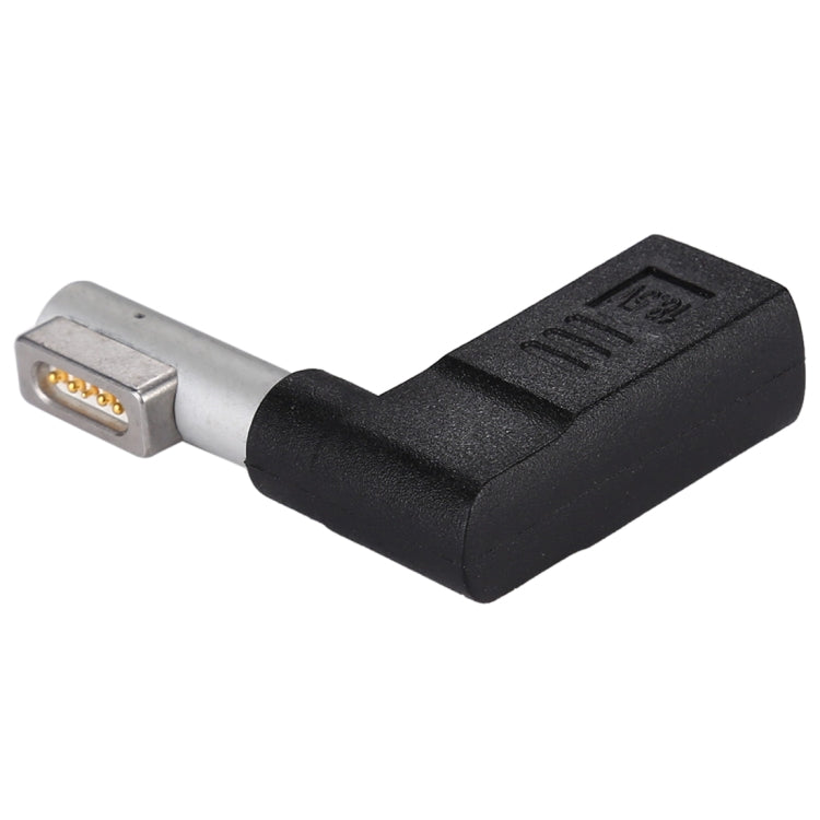 Adaptador de carga USB-C / Type-C fêmea para MagSafe 1 (em forma de L) macho de 5 pinos, Type-C para MagSafe 1