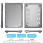 Capa Protetora para Portátil de PC + TPU em Duas Cores para MacBook Pro 13 polegadas 2022 & A2289 / A2251 / A2338 2020