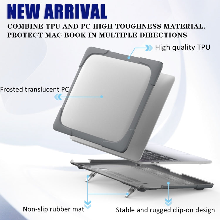 Capa Protetora para Portátil de PC + TPU em Duas Cores para MacBook Pro 13 polegadas 2022 & A2289 / A2251 / A2338 2020