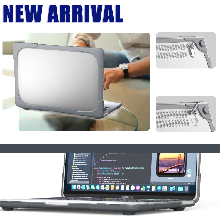 Capa Protetora para Portátil de PC + TPU em Duas Cores para MacBook Pro 13 polegadas 2022 & A2289 / A2251 / A2338 2020