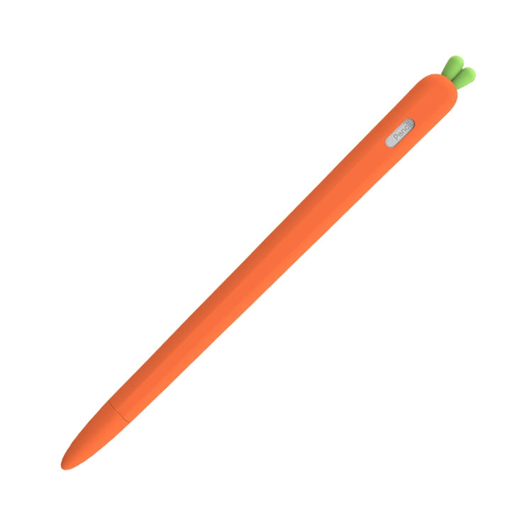 LOVE MEI Capa protetora em silicone em forma de cenoura para Apple Pencil 2, para Apple Pencil 2