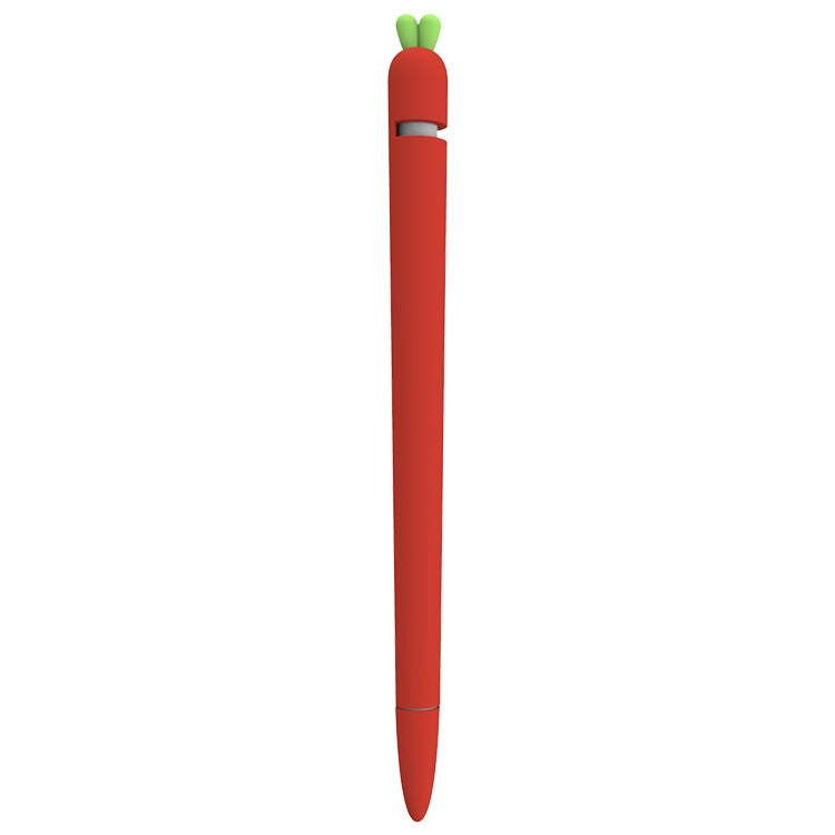 LOVE MEI Capa Protetora de Silicone para Apple Pencil 1 em Forma de Cenoura, Para Apple Pencil 1