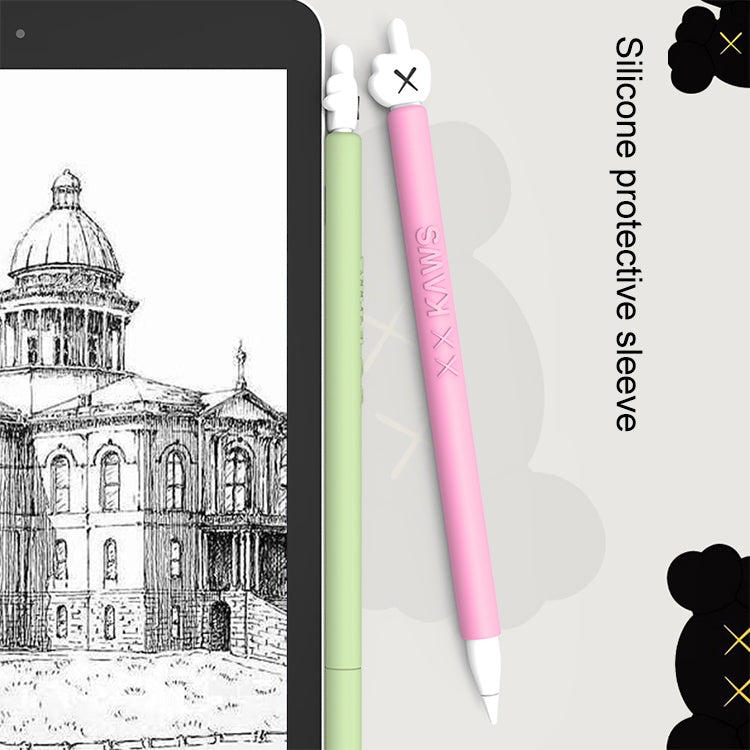 LOVE MEI Capa Protetora de Silicone para Apple Pencil 2 em Forma de Dedo Médio, Para Apple Pencil 2