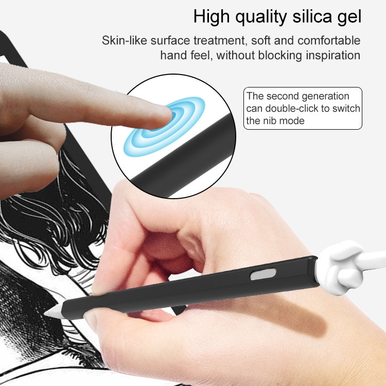 LOVE MEI Capa Protetora de Silicone para Apple Pencil 1 em Forma de Dedo Médio, Para Apple Pencil 1